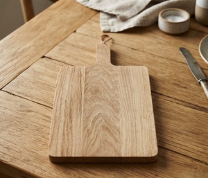 Natural Handmade Wooden Chopping <b>Board</b> with Juice Groove for Meat Vegetables Fruits Daily Kitchen Use - Product Image 4