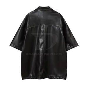 <b>Men</b> Leather <b>Shirt</b> Custom Design Long Sleeve Stylish Streetwear Fashion <b>Shirt</b> <b>For</b> <b>Party</b> and Casual Wear - Product Image 2