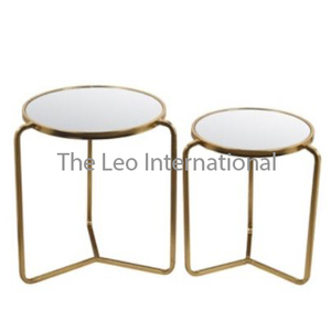 Mesas de Centro de Aluminio con Diseño de Flor de Loto, Muebles Decorativos para el Hogar, Mesas Negras Modernas para Decoración de Sala de Estar - Product Image 5