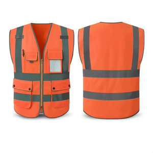 Gilet de sécurité grande taille en gros, nouveau style, col en V, faible MOQ, pour usage extérieur et travail - Product Image 1