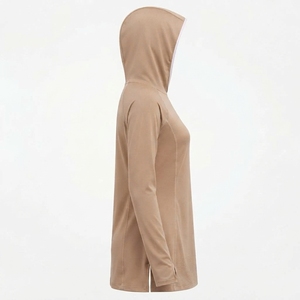 Haut de sport pour femme de haute qualité, manches longues, durable, séchage rapide, couleur unie, modeste, pour la natation - Product Image 2