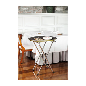Supporto per vassoi in metallo pieghevole per portaoggetti e scaffali da cucina - Product Image 4