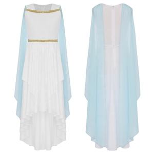 6-16 niñas niños antiguo griego Toga disfraz sin mangas chal vestido para la <span class=keywords><strong>antigua</strong></span> <span class=keywords><strong>Roma</strong></span> Egipto princesa Cosplay disfraces - Product Image 3