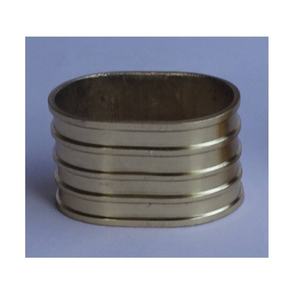 Hot Selling Luxury Stripe Design Brass Polish Metal Napkin Ring Holder Party Tableware <b>Cloth</b> <b>Paper</b> Napkin Ring Dinner <b>Table</b> - Product Image 4