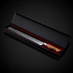 12 Inch Damascus Steel Brisket Knife Sycamore Wood Handle Professional Carving Knife for Meat Roasts Brisket Fruit Slicing - Product Image 2
