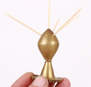 Boîte à cure-dents 100 % laiton pur, nouvel article de cuisine domestique de haute qualité - Product Image 6