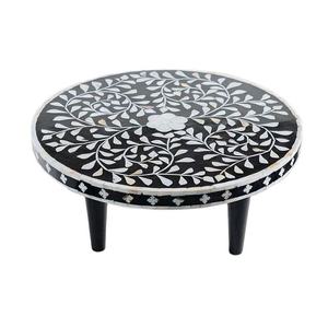 Présentoir à gâteaux et desserts à motifs géométriques avec incrustations en os, plateau de service pour cupcakes et chocolats, idéal pour boulangerie, mariage et décoration de fête - Product Image 2