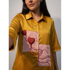 Women Premium Cotton Shirt with Roll-Up Sleeves for <b>Smart</b> Casual Looks Buy Direct From Supplier - Product Image 2