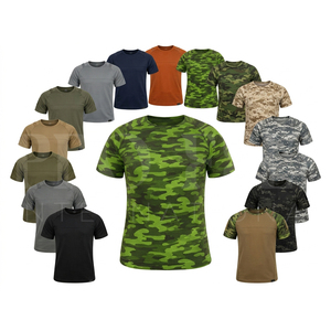 เสื้อยืดแขนสั้นลายพรางแบบใหม่สั่งทำได้ ระบายอากาศดี สวมใส่สบาย เหมาะสำหรับกิจกรรมกลางแจ้ง คอเสื้อแบบคอกลม ผลิตจากผ้าฝ้าย - Product Image 1