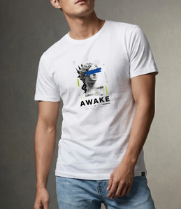 Camiseta de Hombre con Logotipo Personalizado, 100% Algodón, Lavado Ácido, Diseño Gráfico Vintage, Manga Corta, Fabricante Mayorista - Product Image 4