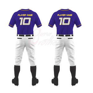 Vêtements de sport à faible MOQ, uniforme de baseball confortable, taille personnalisée, vêtements pour jeunes, uniforme de baseball - Product Image 3