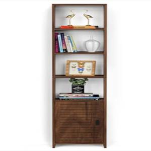 ตู้หนังสือไม้เอ็นจิเนียร์แบร์เนียพร้อมชั้นวางและประตูด้านล่างสำหรับจัดเก็บ - Product Image 2