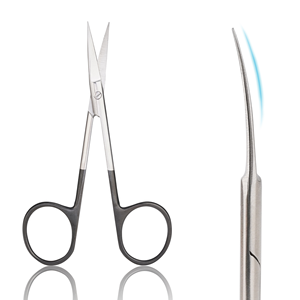 Ciseaux à cuticules professionnels pour manucure, extra fins, tranchants, courbés, petits ciseaux de 3,5 pouces, logo personnalisé avec emballage personnalisé - Product Image 1