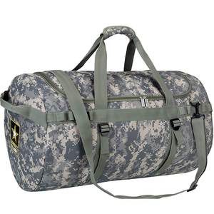Heavy Duty Camouflage Travel Duffle <b>Bag</b> Outdoor Tactical Sports Gym <b>Bag</b> with Durable Side Handles and <b>Compression</b> Buckles - Product Image 1