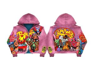 Sudadera con capucha de mujer 2026 TAHAD personalizada con pedrería, diamantes de imitación de cristal francés, efecto descolorido por el sol y lavado ácido, corte holgado - Product Image 4