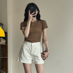 Shorts de Mujer a Buen Precio, Cintura Alta, Transpirables, Muchos Colores, Hechos en Vietnam, Fabricante, Muestra Gratis - Product Image 1