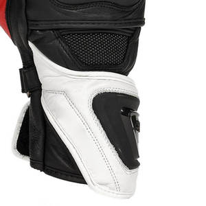 Gants de moto en cuir respirants et ajustables à doigts entiers avec fermeture à cordon pour les motocyclistes unisexes - Product Image 5