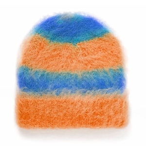 Mohair Winter <b>Hat</b> Mohair Skull <b>Cap</b> Mohair Cuffed Beanie Mohair Fisherman Beanie Mohair Watch <b>Cap</b> Mohair Wool Beanie Soft - Product Image 6