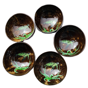 Ensemble de cadeaux artisanaux avec logo personnalisable de haute qualité Bol à coquille naturelle durable Bol à noix de coco de Vitrapro - Product Image 1