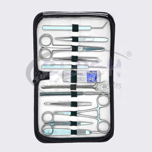 Students Surgical Kits MSC-H-1032 13 Pieces Needle Holder Forceps Tweezers Scaler Scissor Probe By <b>Blush</b> Surgical - Product Image 2