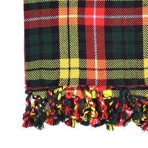 2026 Chal de lana suave, duradero y cálido con tartán del clan escocés Buchanan y diseño a cuadros para kilt tradicional OEM ODM - Product Image 3