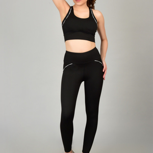 Training High Quality Sports <b>Bra</b> High Waist Leggings Suit Long Sleeve Workout Wear Gym Sportswear Women Fitness Clothes Yoga Set - Product Image 1