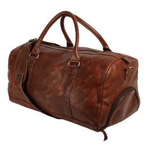 Sac de voyage en cuir de buffle pleine fleur fait main, élégant, sac de sport week-end, personnalisé, tendance, prix avantageux - Product Image 1