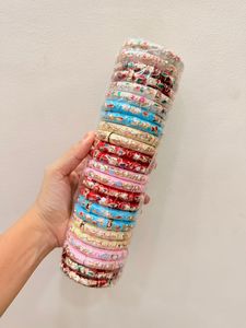 Assorted Metal Bangle Bracelet <b>Set</b> with Multi <b>colour</b> Enamel Designs Fashion Stackable Jewelry Bangles for Women - Product Image 2