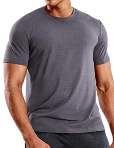 Camisetas de Natación para Hombre, 100% Poliéster, Camiseta Informal de Secado Rápido, Absorbe la Humedad, Cuello Redondo, Manga Corta, para Entrenamiento, Deporte, Running - Product Image 2