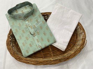 Designer <b>Mens</b> Ethnic And Traditional Cotton <b>Kurta</b> With Cotton Payjama Fully Stitched Ready To Wear Set - Product Image 4