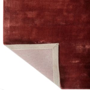 Alfombra de lujo de seda clásica de pelo largo grueso, hecha a mano, roja, lavable, antideslizante, de felpa, de alta calidad para sala de estar de hotel - Product Image 5