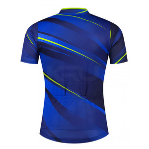 เสื้อจักรยานแขนสั้นโพลีเอสเตอร์แบบปรับแต่งได้พิเศษสำหรับการขี่จักรยานความเร็วสูง พร้อมขอบเอวยืดหยุ่น ดีไซน์ซิปซ่อนเรียบเนียน - Product Image 2