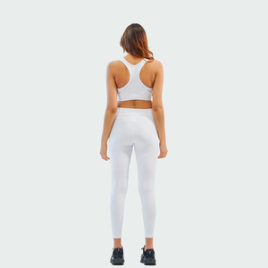 Fournisseur OEM d'ensembles de yoga sans couture, leggings côtelés en nylon et élasthanne, soutien-gorge de sport, conception de logo personnalisé, fabricant à faible MOQ - Product Image 5