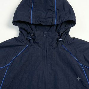 Conjunto de Chaqueta Cortavientos Azul Marino con Capucha para Hombre, Personalizado al por Mayor, de Secado Rápido, Poliéster, Deportivo, Traje de Chándal para Otoño, Fabricante de Ropa Urbana - Product Image 6
