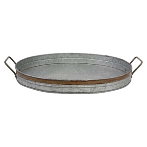 Ensemble de plateaux en métal galvanisé au design moderne classique 3 matériaux en fer durable pour un usage domestique Cadeau de Noël Plateaux décoratifs à bas prix - Product Image 2