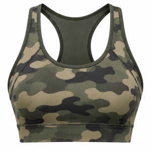 Conjunto Deportivo de Camuflaje al por Mayor para Mujer: Sujetador Deportivo Racerback y Leggings de Cintura Alta para Gimnasio y Yoga - Product Image 3