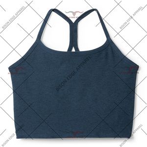 เสื้อกล้ามครอปทรง Racerback สำหรับผู้หญิง ทรงเข้ารูป ไม่มีแขน เหมาะสำหรับออกกำลังกาย ฟิตเนส โยคะ วิ่ง เล่นกีฬา ระบายอากาศได้ดี ยืดหยุ่นได้ - Product Image 4