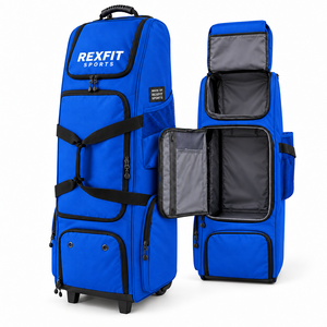 Custom Catchers Equipment <b>Bag</b> <b>with</b> <b>Wheels</b> Large Capacity Baseball Gear Storage Backpack for Training <b>Travel</b> Team Sports - Product Image 1