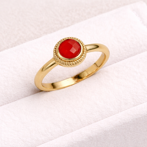 Natural Red Carnelian <b>Ring</b> 925 Sterling <b>Silver</b> Gold Plated Bezel <b>Set</b> Handmade Minimalist Gemstone <b>Ring</b> for Women Wholesale - Product Image 6