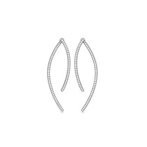 Clous d'oreilles en zircon taille diamant lumineux, plaqué or, argent pur 925, bijoux féminins de qualité supérieure, option cadeau idéale pour événements traditionnels - Product Image 2