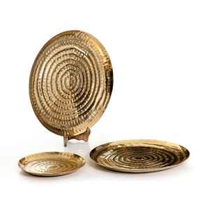 Último Modelo de Plato Decorativo Metálico, Tazón para Servir Ensaladas, Diseño Personalizado, Tazón para Ensaladas de Moda, Tazón Hecho a Mano, Tazón para Servir Alimentos - Product Image 2