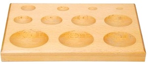 Moule en fer de forme irrégulière, bloc de façonnage en bois à 11 cavités, outil de moulage de bijoux, service de fabrication de moules, équipement de bijouterie DIY - Product Image 2