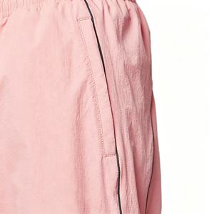 Pink Women's Hooded Tracksuit <b>Set</b> Full Sleeve Loose Fit Style With Side Stripe Breathable Polyester 2 Piece Long <b>Set</b> - Product Image 5