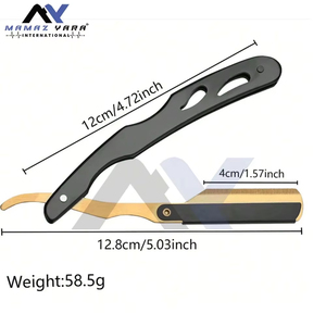 Single Edge Stainless Steel Straight <b>Razor</b> for Manual Shaving <b>Mens</b> Beard & Mustache Grooming <b>Razor</b> Professional Barber Shaving - Product Image 2