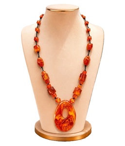 Nouveau Collier Fantaisie Coloré en Résine avec Perles Massives pour Femme, Bijou Géométrique de Qualité Supérieure, Idéal pour Mariage - Product Image 2