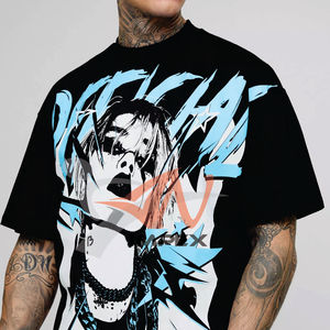 Nouveau style T-shirts décontractés à col rond pour hommes, manches longues, 100% coton, impression numérique, respirants, haute qualité, couleur noire, meilleur design - Product Image 5