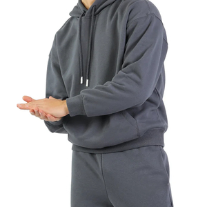 Conjunto Deportivo Personalizado de Invierno para Hombre, Talla Grande, Sudadera con Capucha y Pantalones Deportivos, Conjuntos Sólidos - Product Image 2