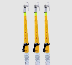 Stable and Durable Triangular Rod with <b>Rubber</b> Stopper High Insulation Electrical Hot Stick Fiberglass Product - Product Image 2