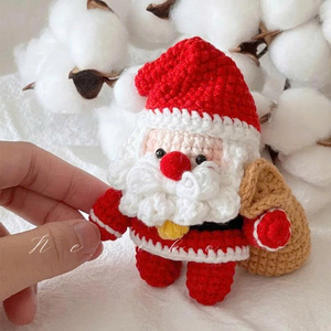 Adorno Navideño de Ganchillo Hecho a Mano, Juguete de Peluche de Papá Noel, Reno, Muñeco de Nieve, Llavero Navideño, Regalo al por Mayor - Product Image 4
