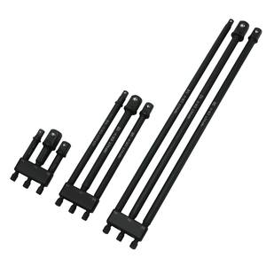 Jeu d'adaptateurs de douilles à chocs professionnels en phosphate de manganèse, 9 pièces, tige hexagonale de 1/4 pouce - Product Image 1